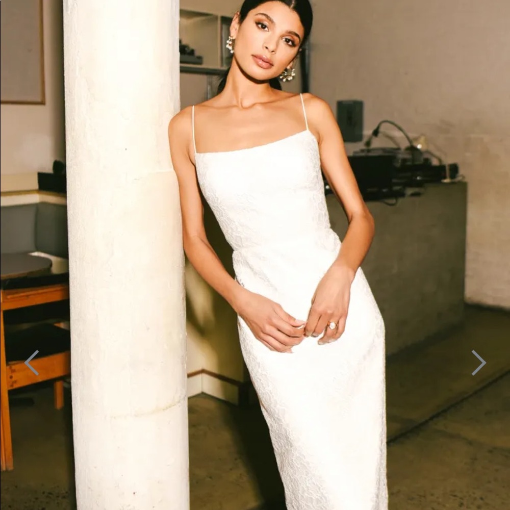 New, without tags, Jenny Yoo white/ivory lace dress